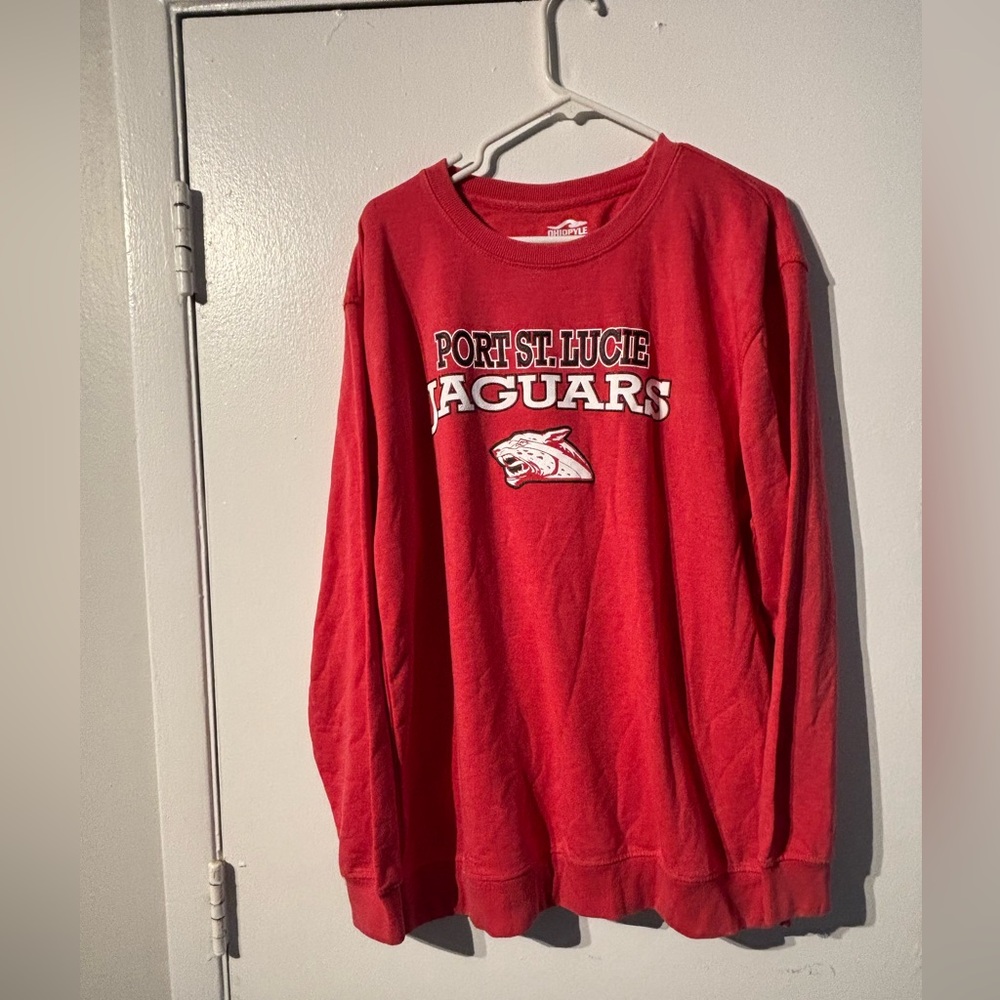 Port St Lucie Jaguars Red Crewneck Sweatshirt Adult XL School Spirit
(699)